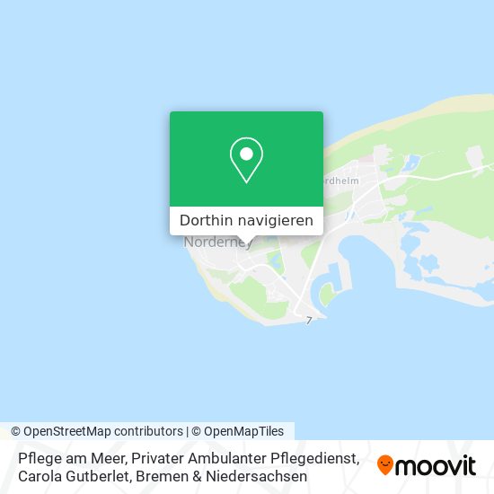 Pflege am Meer, Privater Ambulanter Pflegedienst, Carola Gutberlet Karte