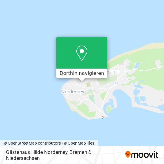 Gästehaus Hilde Norderney Karte