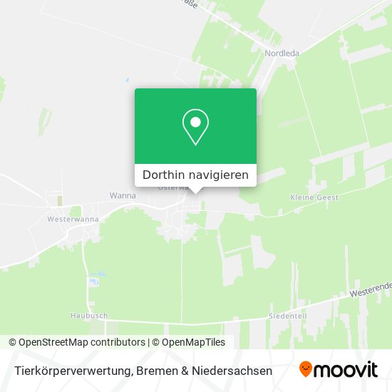 Tierkörperverwertung Karte
