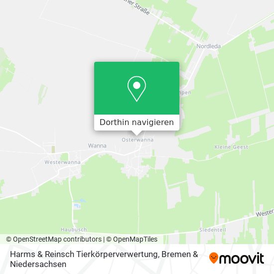 Harms & Reinsch Tierkörperverwertung Karte