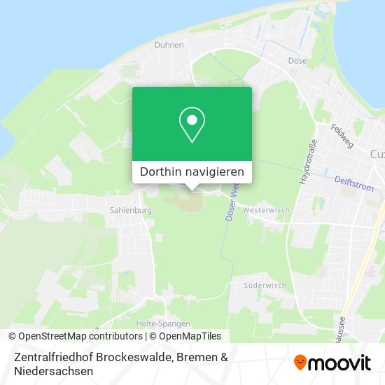 Zentralfriedhof Brockeswalde Karte