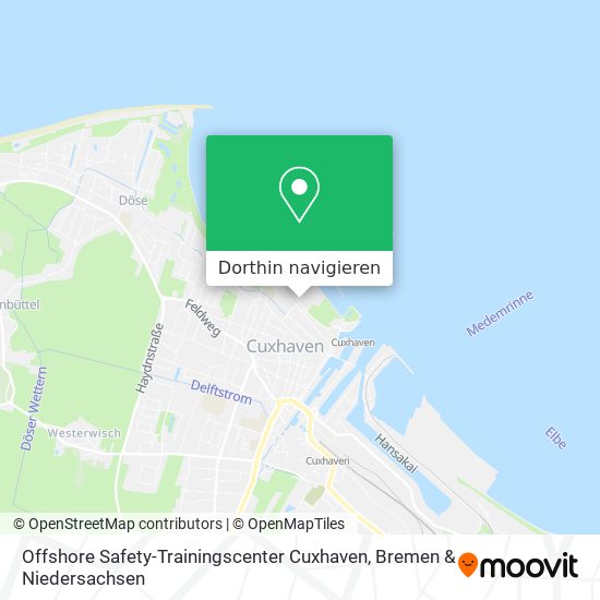 Offshore Safety-Trainingscenter Cuxhaven Karte