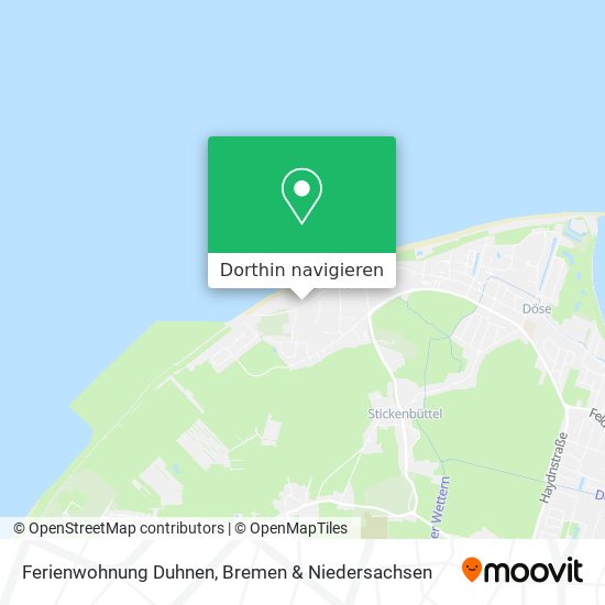 Ferienwohnung Duhnen Karte