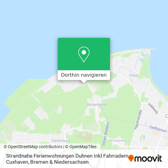 Strandnahe Ferienwohnungen Duhnen Inkl Fahrradern Cuxhaven Karte