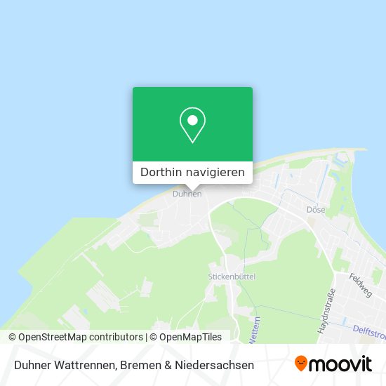 Duhner Wattrennen Karte