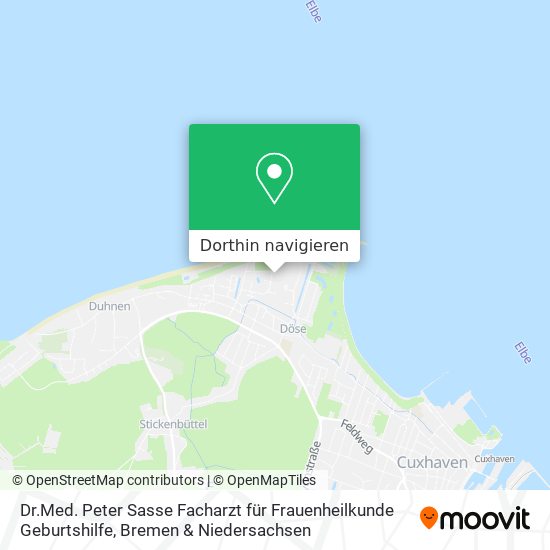 Dr.Med. Peter Sasse Facharzt für Frauenheilkunde Geburtshilfe Karte