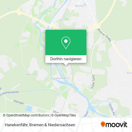 Hanekenfähr Karte