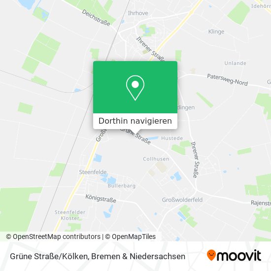 Grüne Straße/Kölken Karte