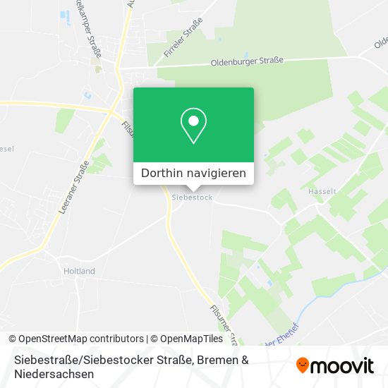 Siebestraße / Siebestocker Straße Karte