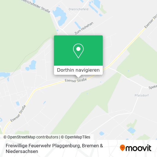 Freiwillige Feuerwehr Plaggenburg Karte