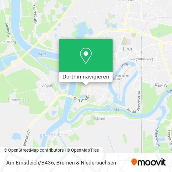 Am Emsdeich/B436 Karte