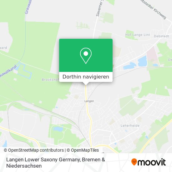 Langen Lower Saxony Germany Karte
