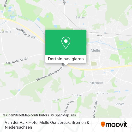 Van der Valk Hotel Melle Osnabrück Karte