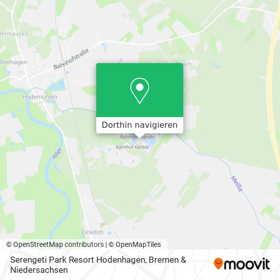Serengeti Park Resort Hodenhagen Karte