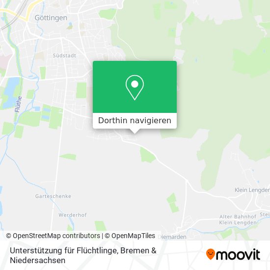 Unterstützung für Flüchtlinge Karte