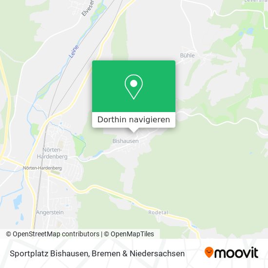 Sportplatz Bishausen Karte