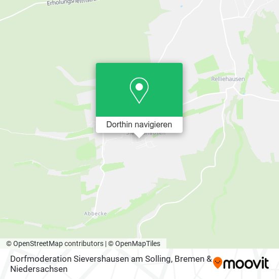 Dorfmoderation Sievershausen am Solling Karte