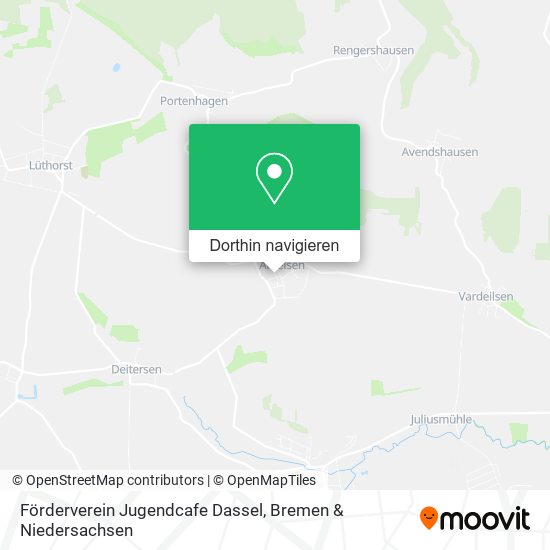 Förderverein Jugendcafe Dassel Karte