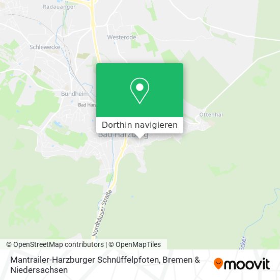 Mantrailer-Harzburger Schnüffelpfoten Karte