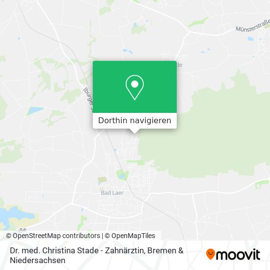 Dr. med. Christina Stade - Zahnärztin Karte