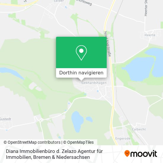 Diana Immobilienbüro d. Zelazo Agentur für Immobilien Karte
