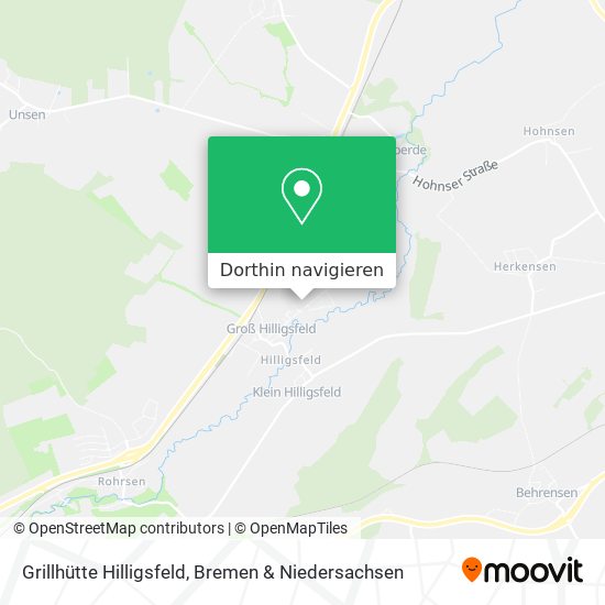 Grillhütte Hilligsfeld Karte
