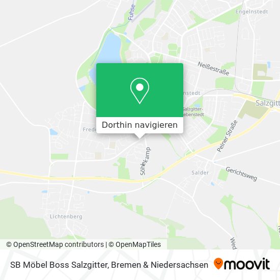 SB Möbel Boss Salzgitter Karte