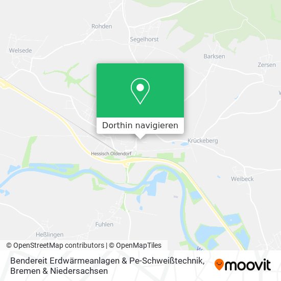 Bendereit Erdwärmeanlagen & Pe-Schweißtechnik Karte