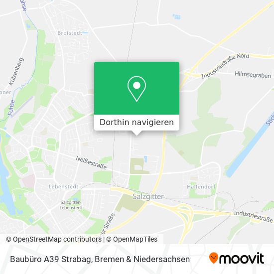 Baubüro A39 Strabag Karte