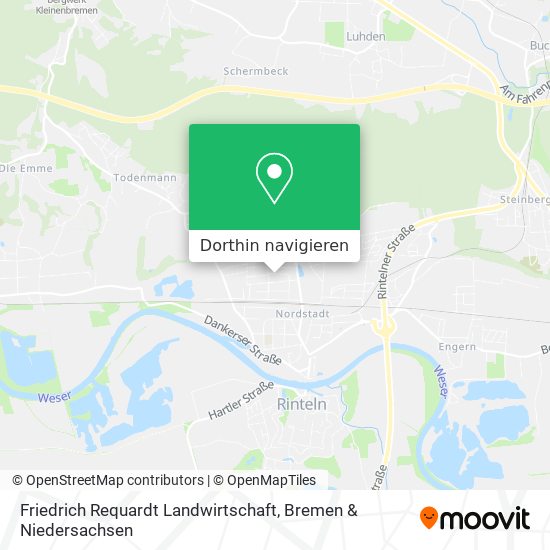 Friedrich Requardt Landwirtschaft Karte