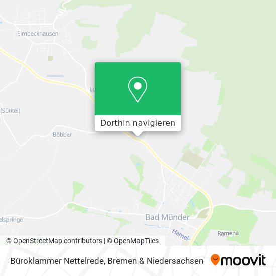 Büroklammer Nettelrede Karte