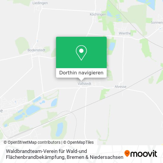 Waldbrandteam-Verein für Wald-und Flächenbrandbekämpfung Karte