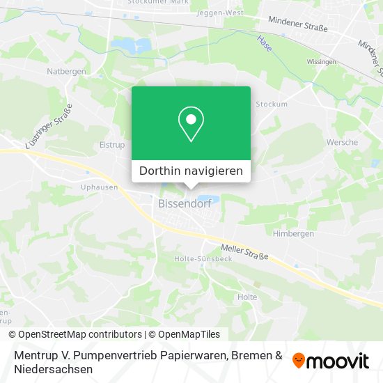 Mentrup V. Pumpenvertrieb Papierwaren Karte