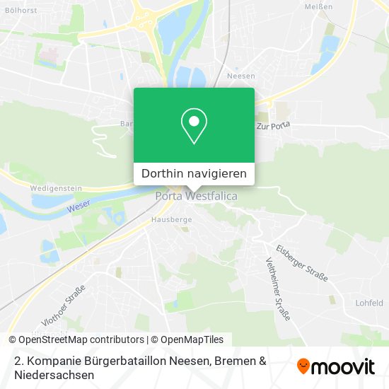2. Kompanie Bürgerbataillon Neesen Karte