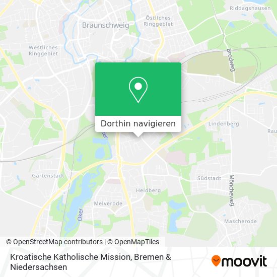 Kroatische Katholische Mission Karte