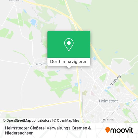 Helmstedter Gießerei Verwaltungs Karte