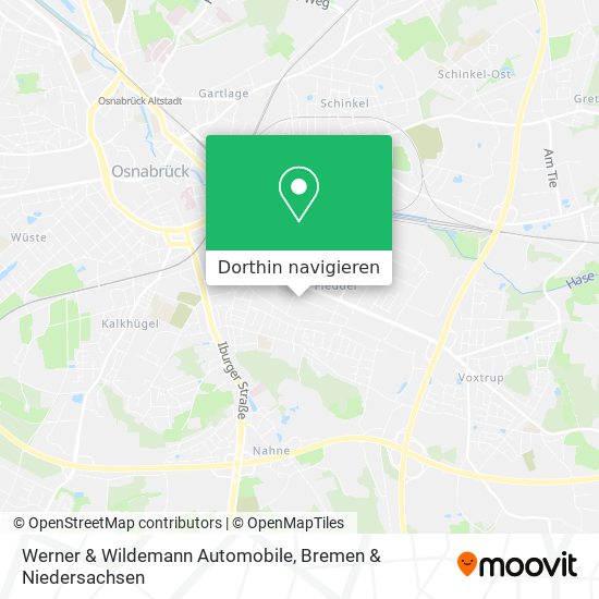Werner & Wildemann Automobile Karte