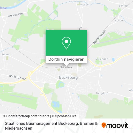 Staatliches Baumanagement Bückeburg Karte