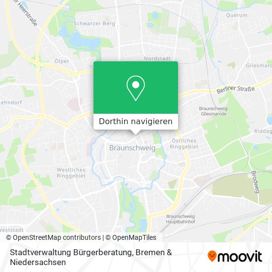 Stadtverwaltung Bürgerberatung Karte