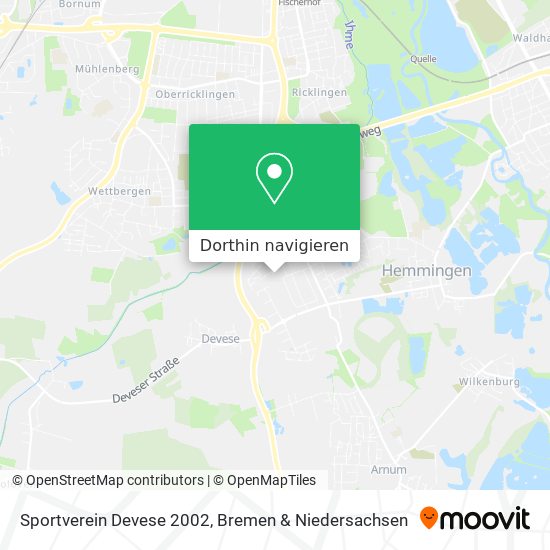 Sportverein Devese 2002 Karte