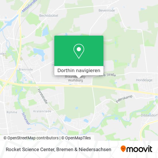 Rocket Science Center Karte