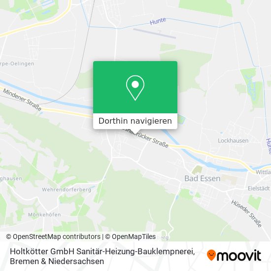 Holtkötter GmbH Sanitär-Heizung-Bauklempnerei Karte