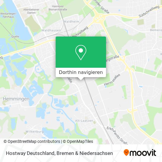 Hostway Deutschland Karte