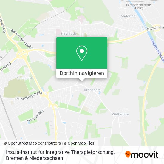 Insula-Institut für Integrative Therapieforschung Karte