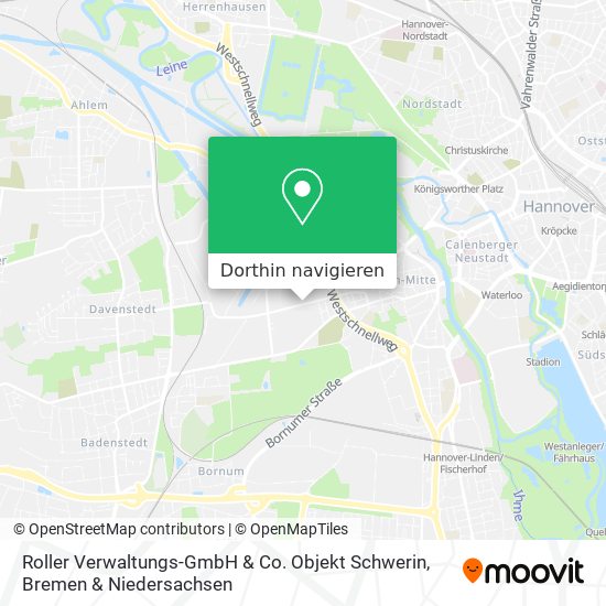 Roller Verwaltungs-GmbH & Co. Objekt Schwerin Karte
