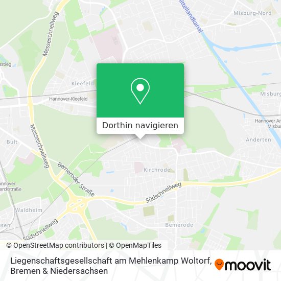 Liegenschaftsgesellschaft am Mehlenkamp Woltorf Karte