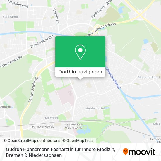 Gudrun Hahnemann Fachärztin für Innere Medizin Karte