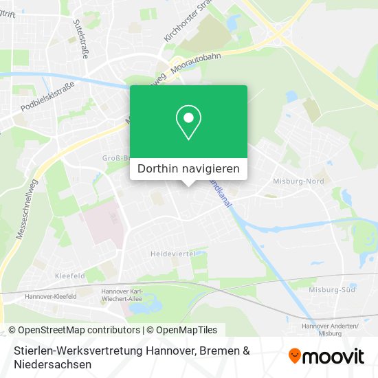 Stierlen-Werksvertretung Hannover Karte