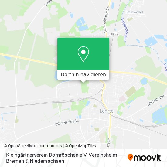 Kleingärtnerverein Dornröschen e.V. Vereinsheim Karte