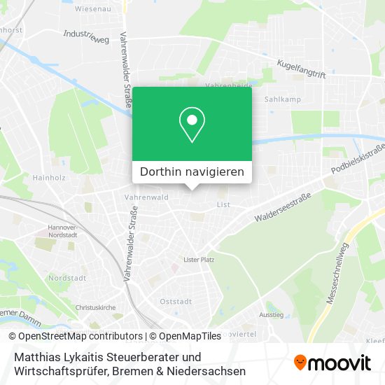 Matthias Lykaitis Steuerberater und Wirtschaftsprüfer Karte